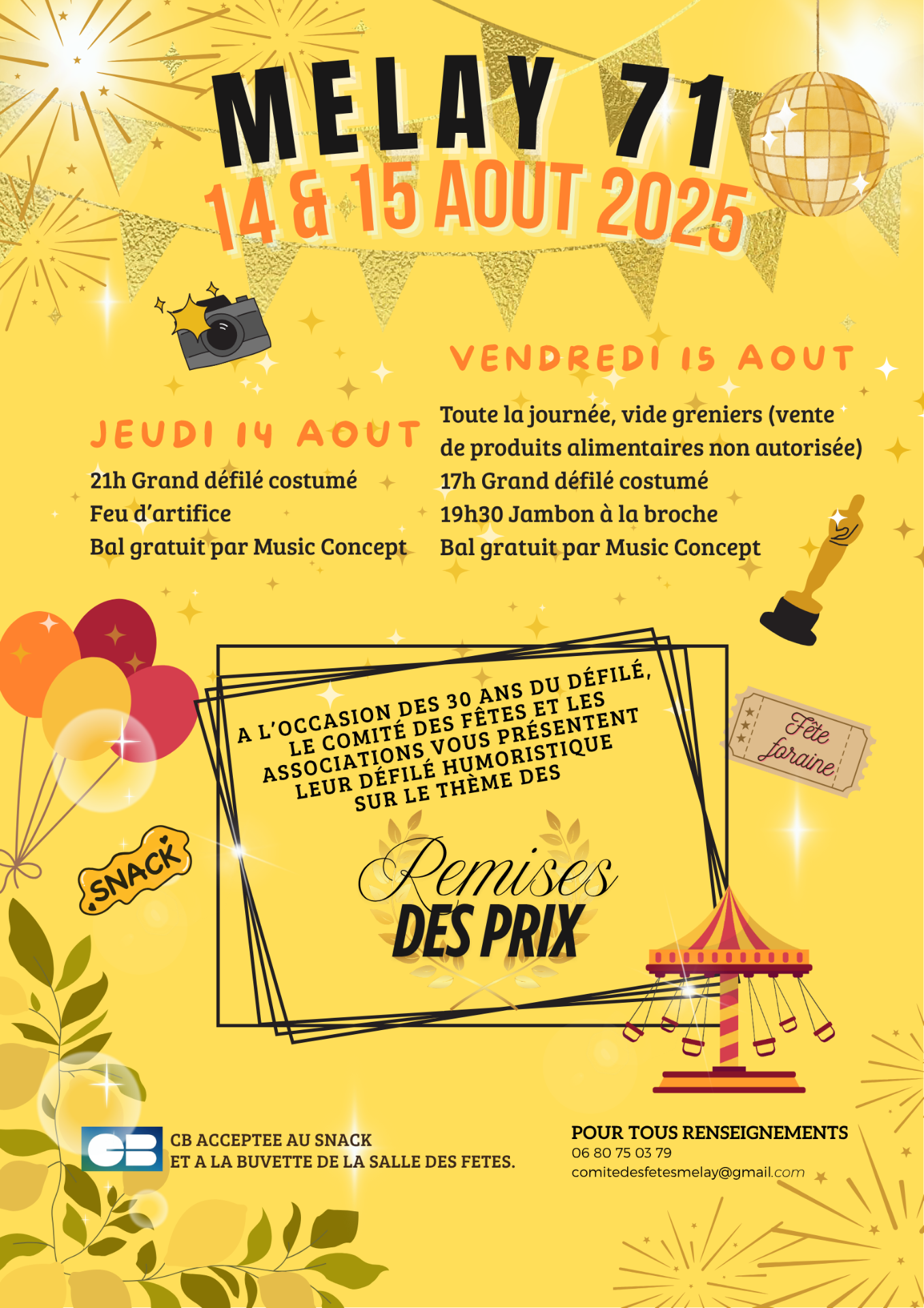 Affiche 15 aout 2025